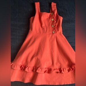 Janie and Jack Coral Ruffle Dress